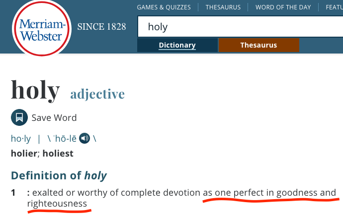 holy definition